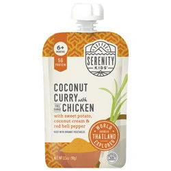Serenity Kids Coconut Curry Chicken with Organic Vegetables Pouch, 3.5oz