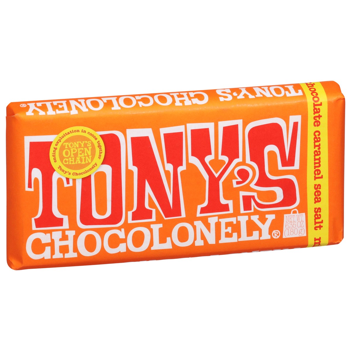 slide 4 of 9, Tony's Chocolonely Caramel Sea Salt Milk Chocolate 6.35 oz, 6.35 oz