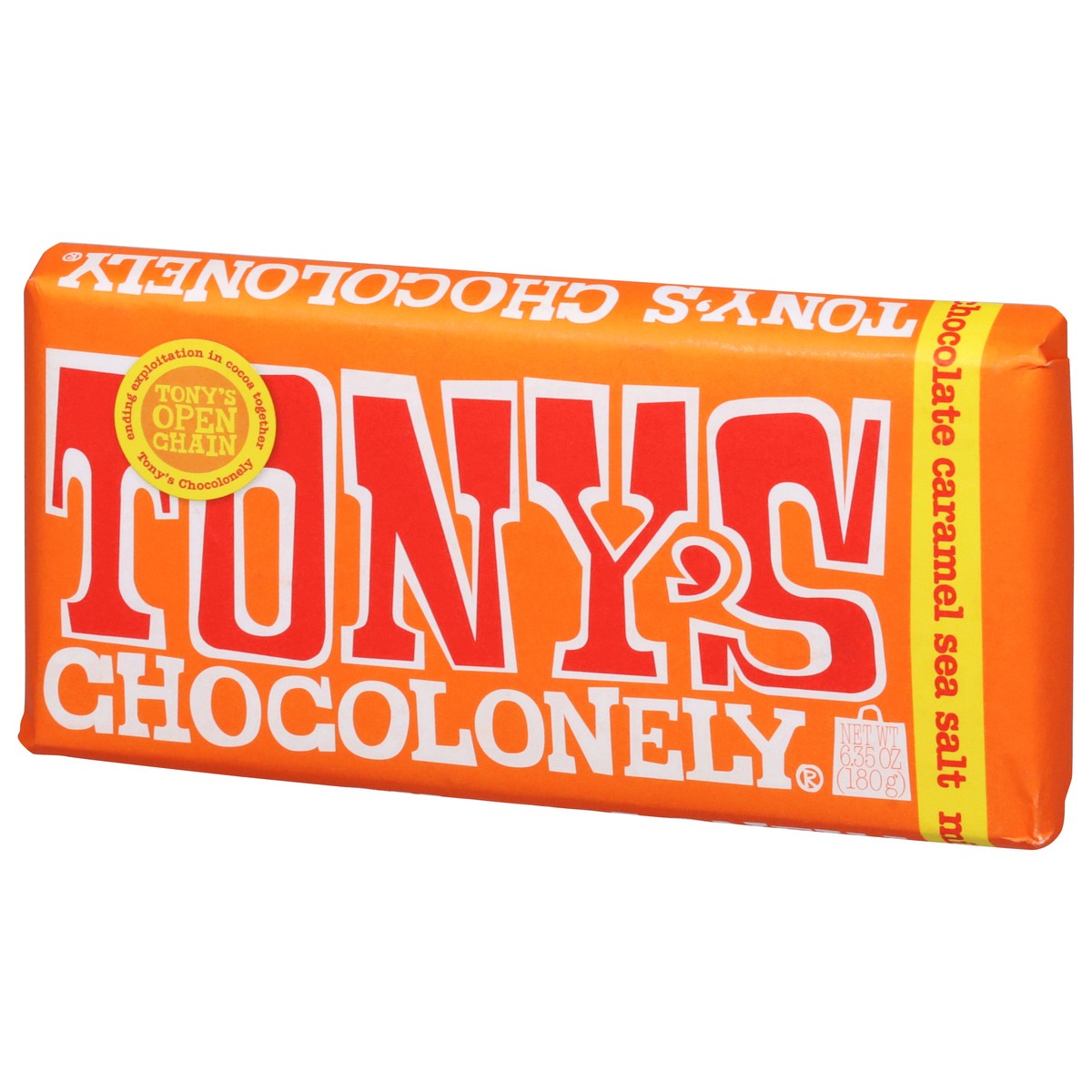 slide 8 of 9, Tony's Chocolonely Caramel Sea Salt Milk Chocolate 6.35 oz, 6.35 oz