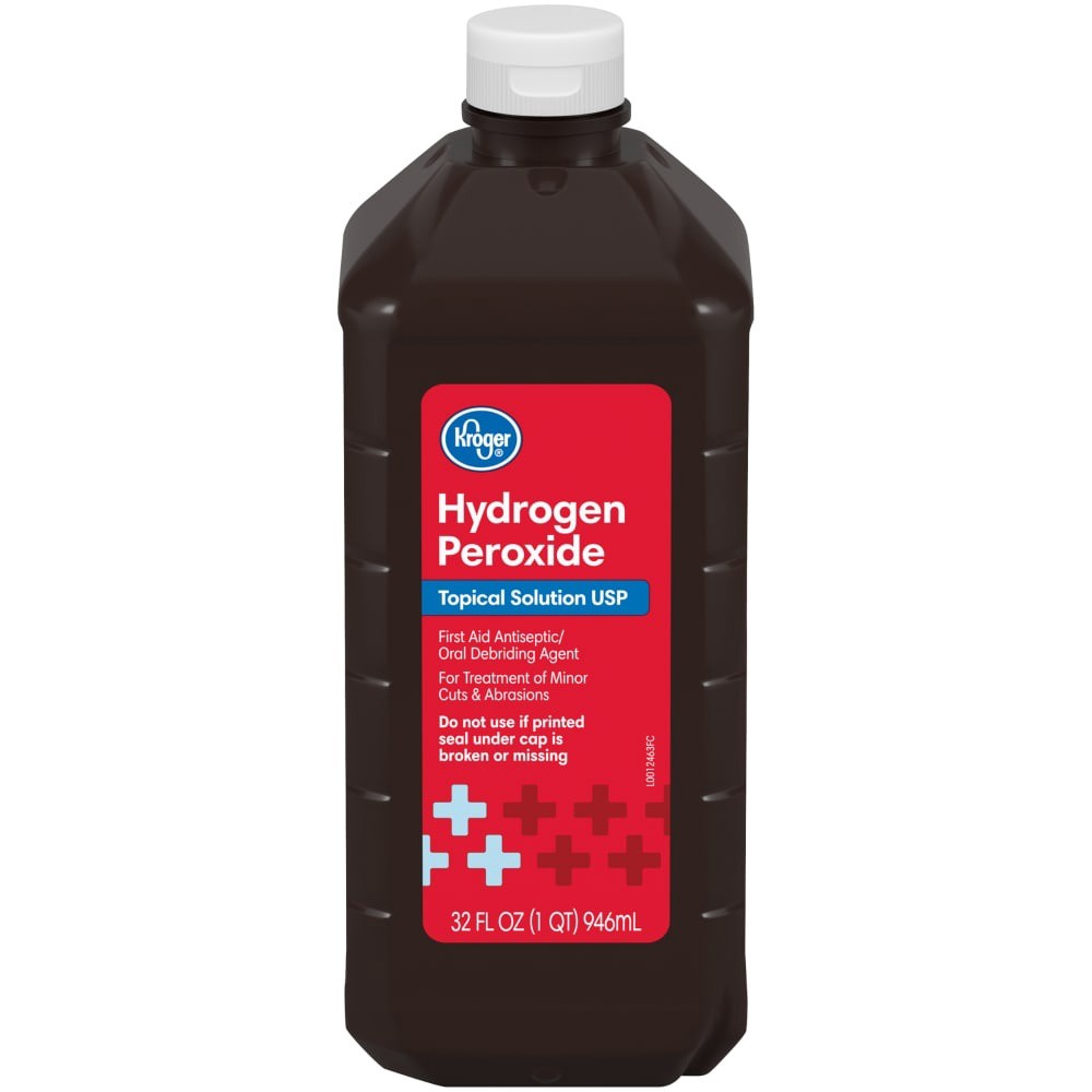 slide 1 of 2, Kroger Hydrogen Peroxide, 32 fl oz