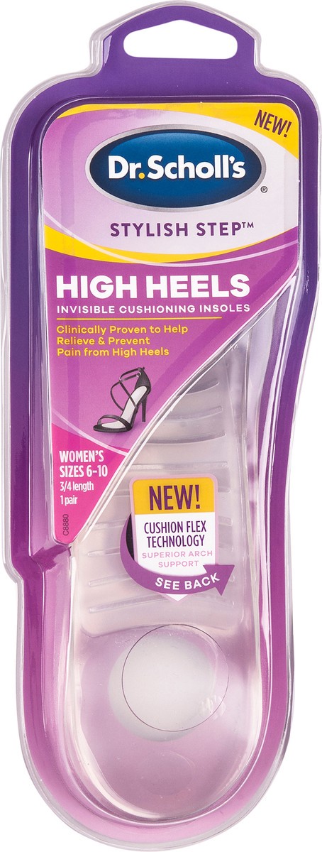 slide 4 of 6, Dr. Scholl's Stylish Step Sizes 6-10 High Heels Women's Cushioning Insoles 1 ea, 1 ct