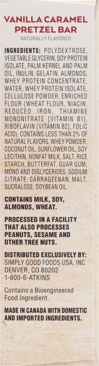 slide 5 of 9, Atkins Vanilla Caramel Pretzel Meal Bar, 5 ct