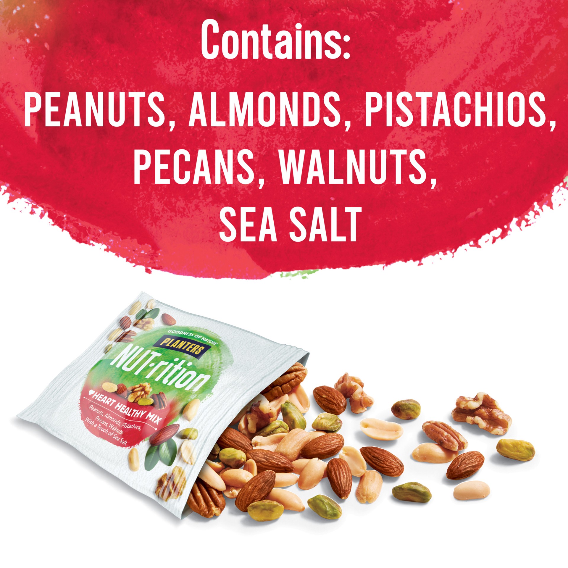 slide 2 of 5, Planters NUT-rition Heart Healthy Mix with Walnuts, 7 ct - 7.5 oz Box, 7.5 oz