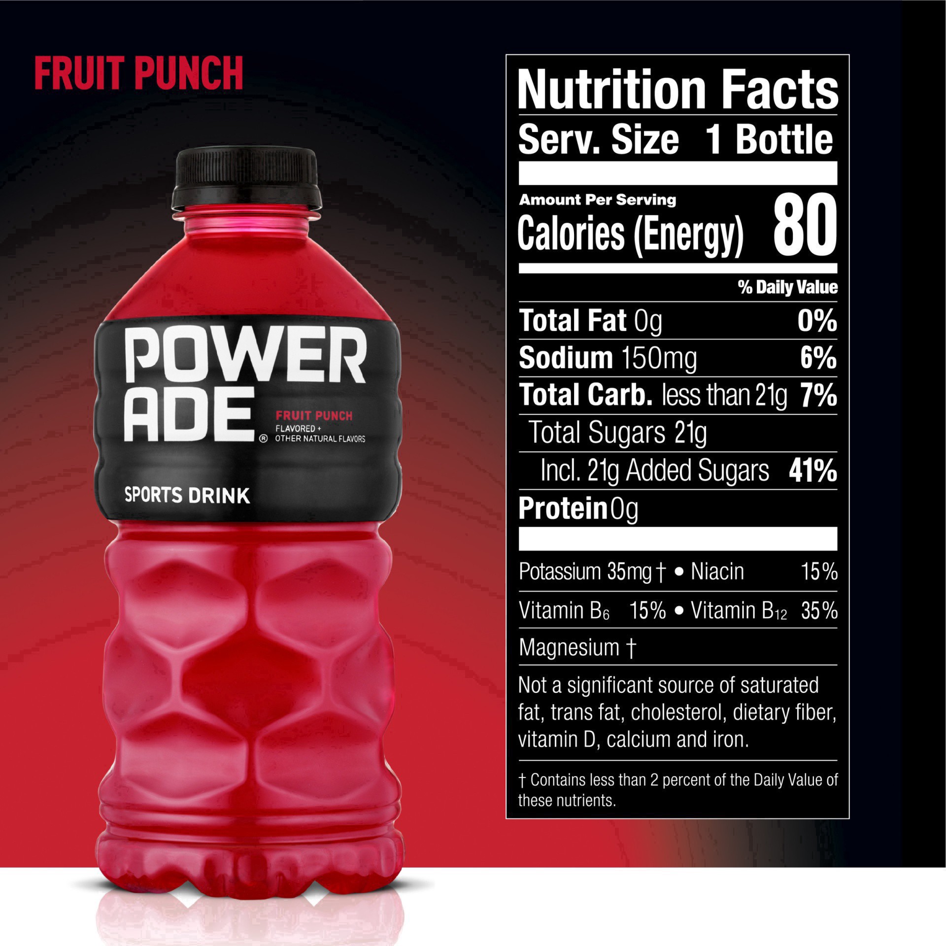 slide 19 of 30, Powerade Fruit Punch Sports Drink Bottle, 28 fl oz