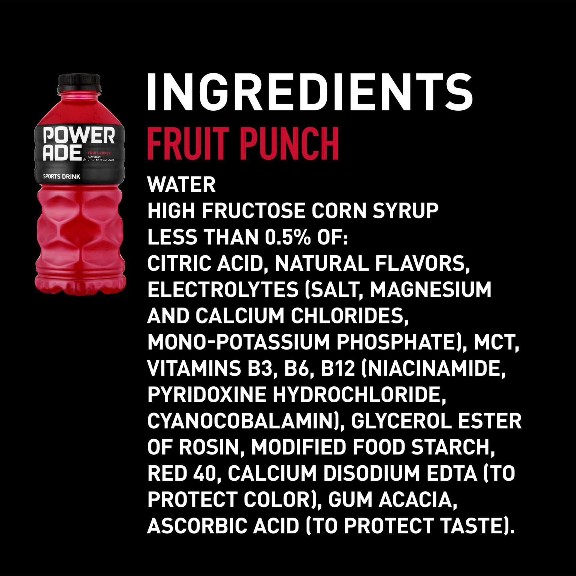slide 11 of 30, Powerade Fruit Punch Sports Drink Bottle, 28 fl oz