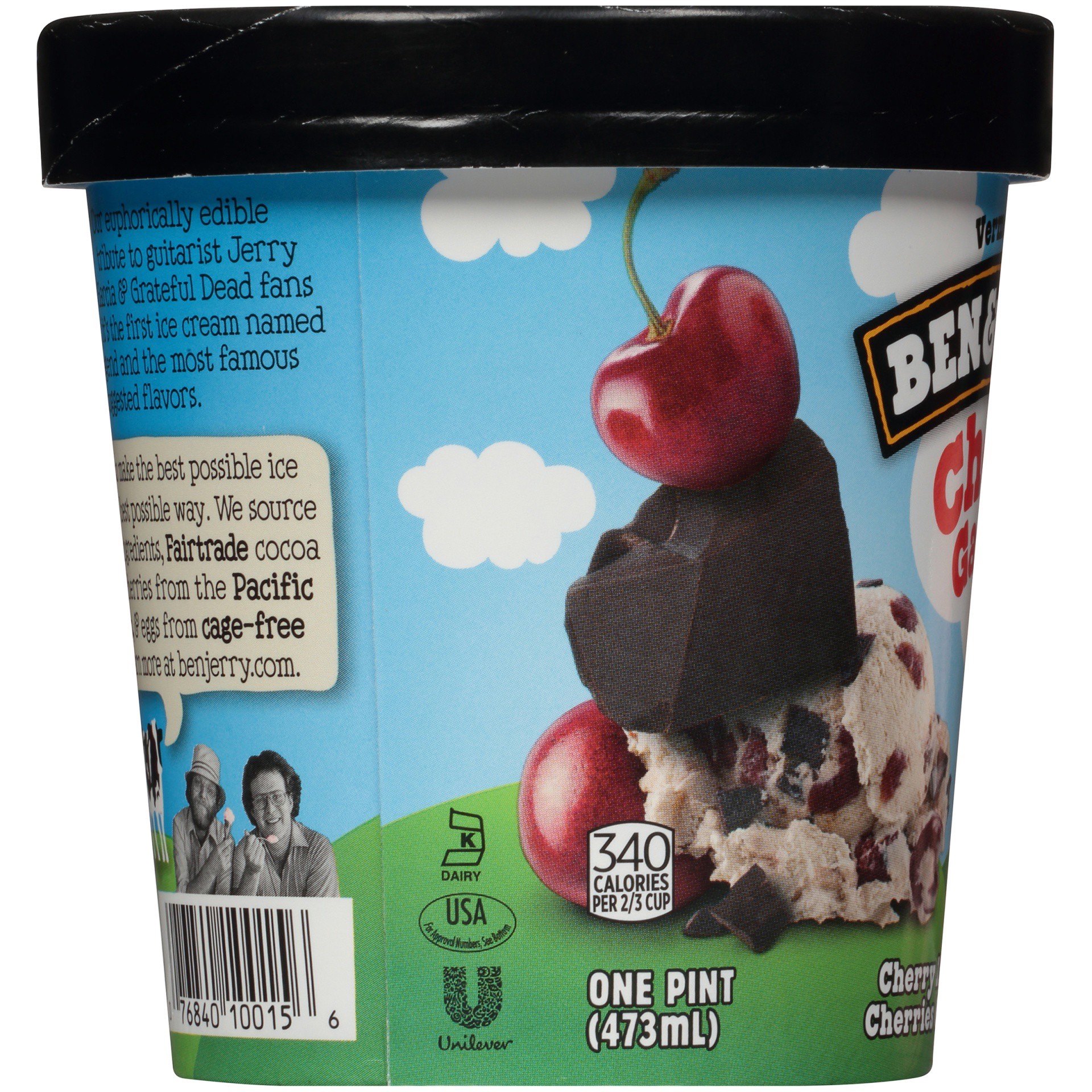 slide 3 of 6, Ben & Jerry's Cherry Garcia Ice Cream, 1 pint