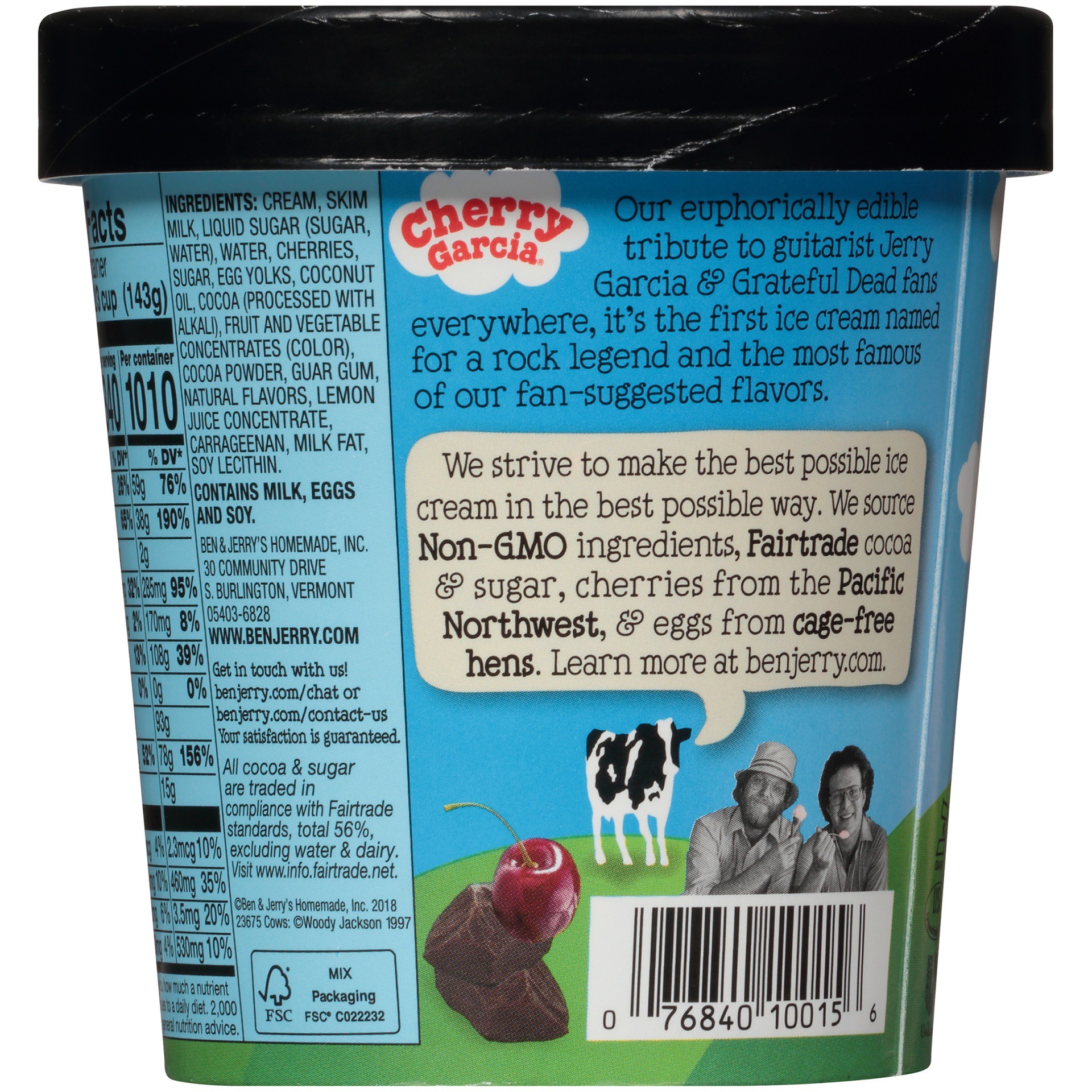 slide 2 of 6, Ben & Jerry's Cherry Garcia Ice Cream, 1 pint