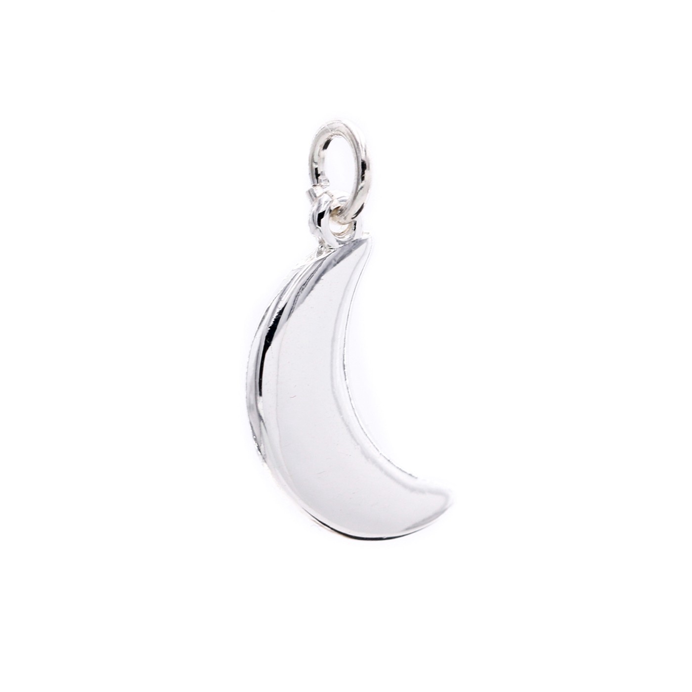 slide 2 of 4, Charmalong Silver Plated Moon Charm By Bead Landing, 0.93 in x 0.44 in x 0.22 in