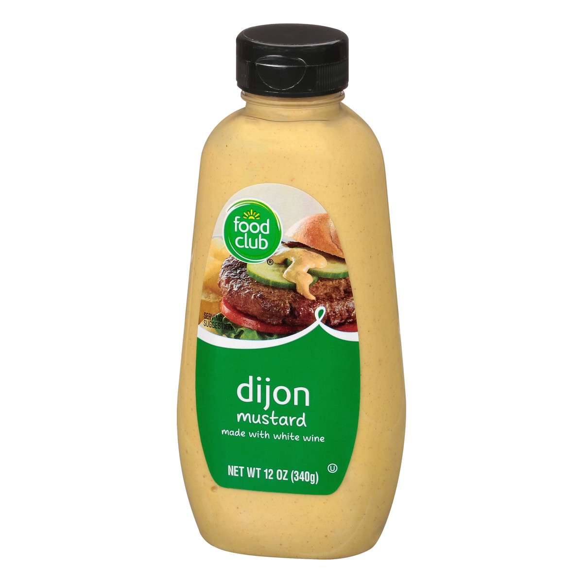 slide 3 of 9, Food Club Dijon Mustard 12 oz Bottle, 12 oz