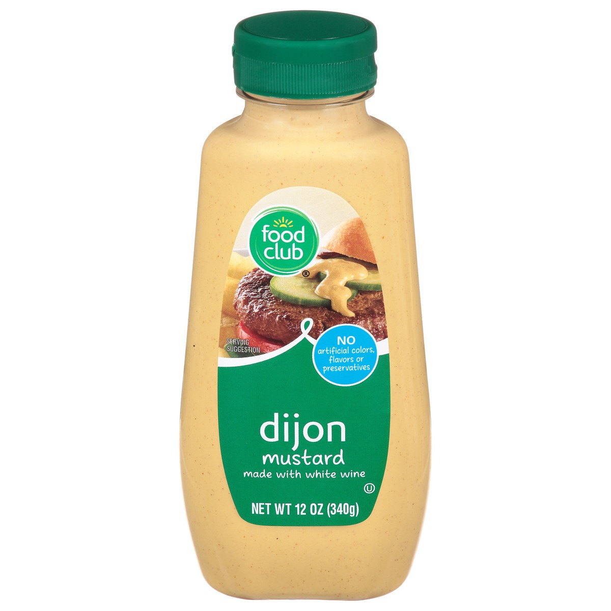 slide 1 of 9, Food Club Dijon Mustard 12 oz, 12 oz