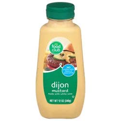 Food Club Dijon Mustard 12 oz