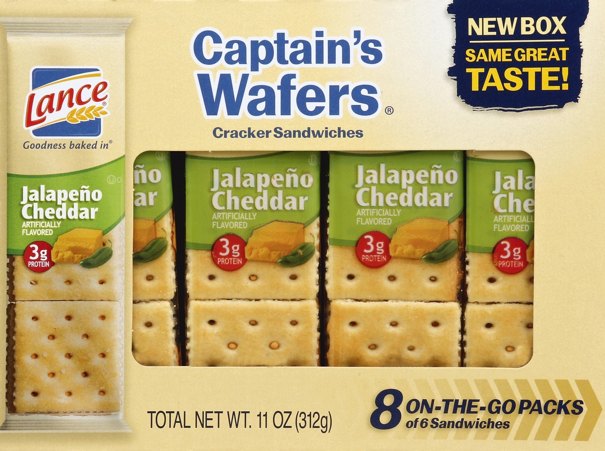 slide 5 of 6, Lance Jalapeno Ched Crackers, 8 ct