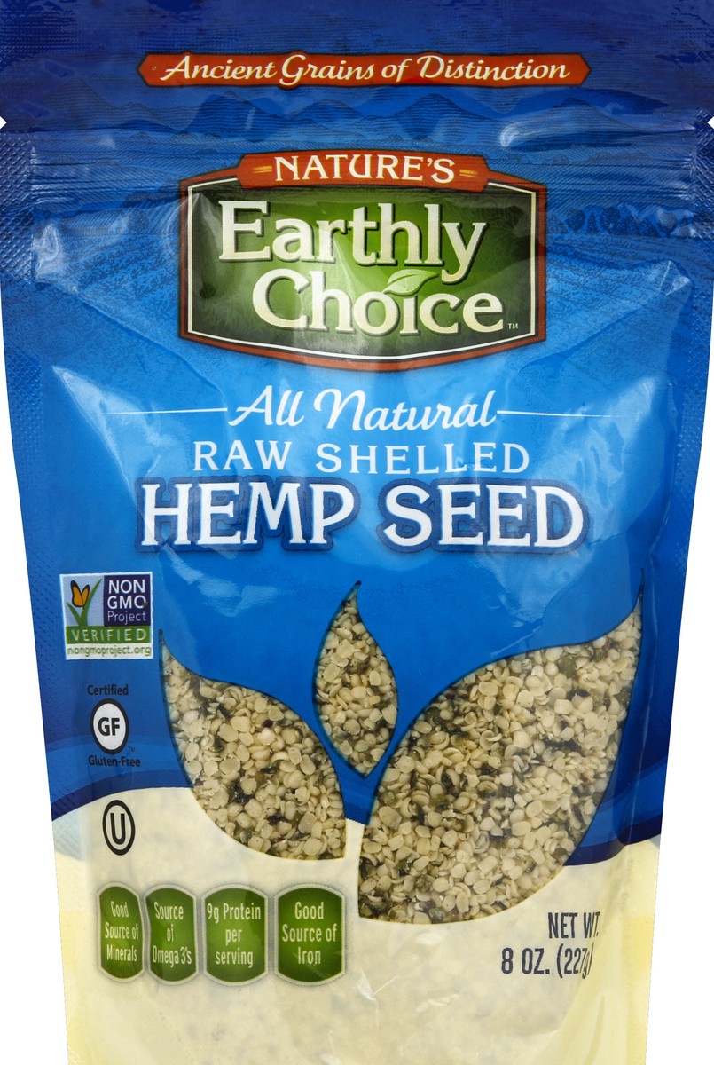 slide 3 of 4, Nature's Earthly Choice Raw Shelled Hemp Seed, 8 oz