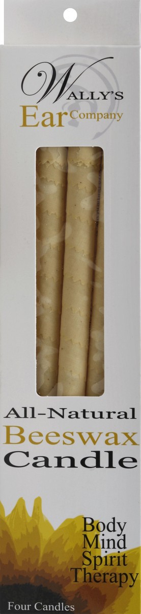 slide 1 of 1, Wally's Natural Ear Candles Beeswax Plain, 4 ct