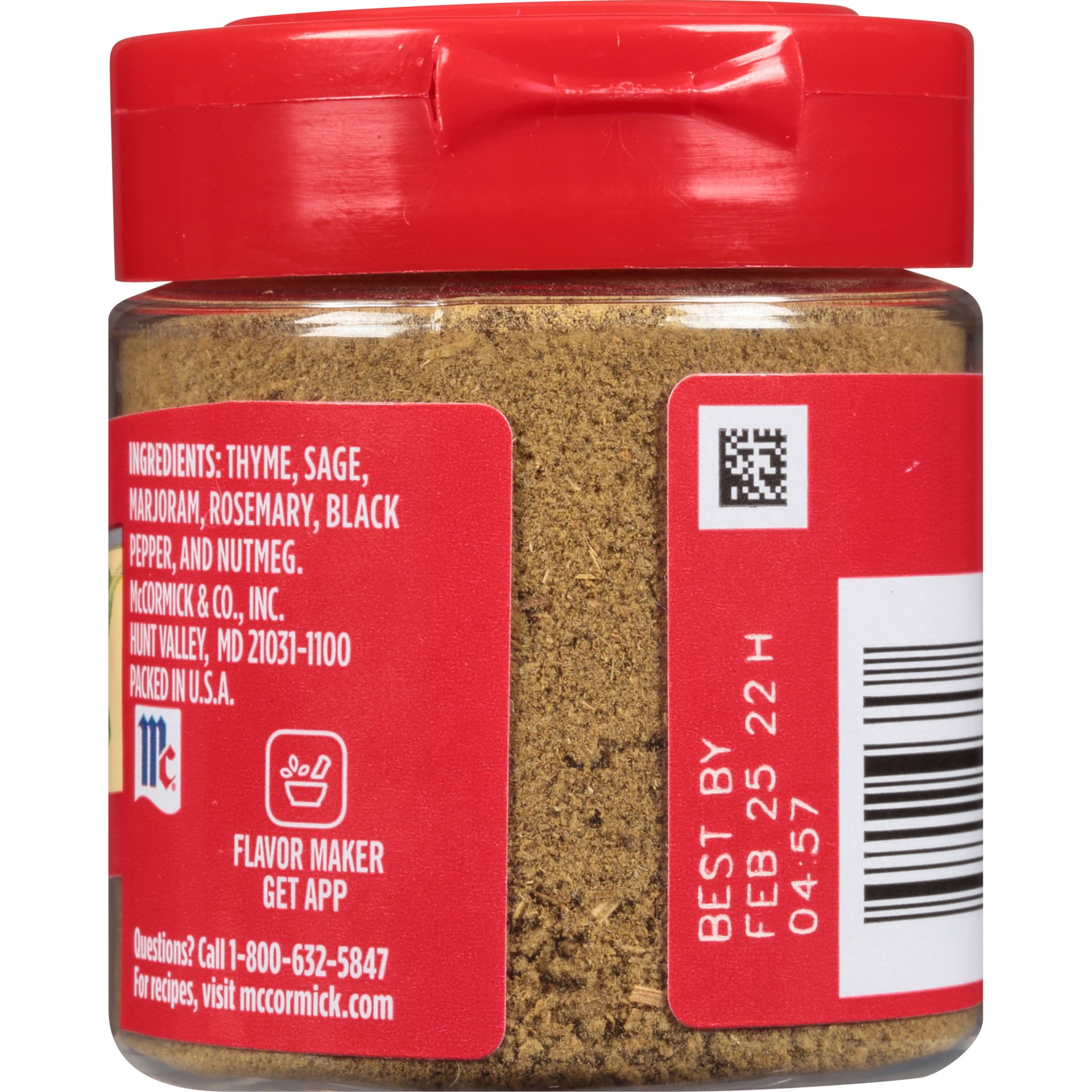 slide 3 of 5, McCormick Poultry Seasoning, 0.65 oz, 