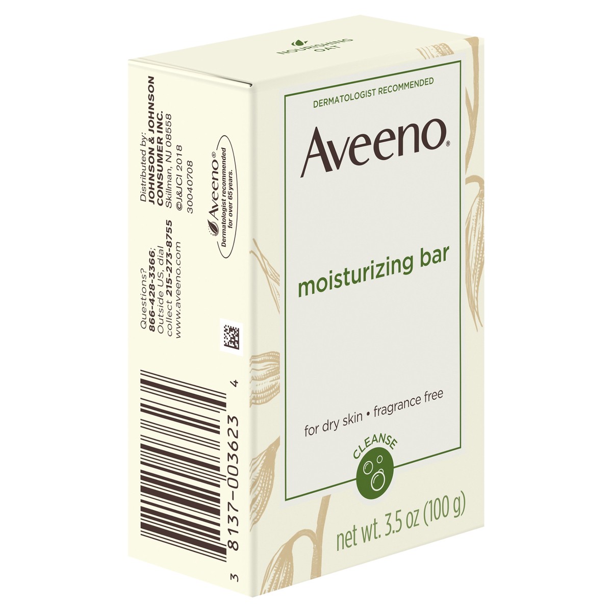 slide 7 of 7, Aveeno Active Naturals Moisturizing Bar for Dry Skin, 3.5 oz