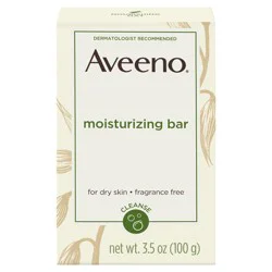 Aveeno Gentle Moisturizing Facial Cleansing Bar for Dry Skin, 3.5 oz
