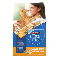 Purina Cat Chow Complete High Protein Dry Cat Food With Real Chicken
