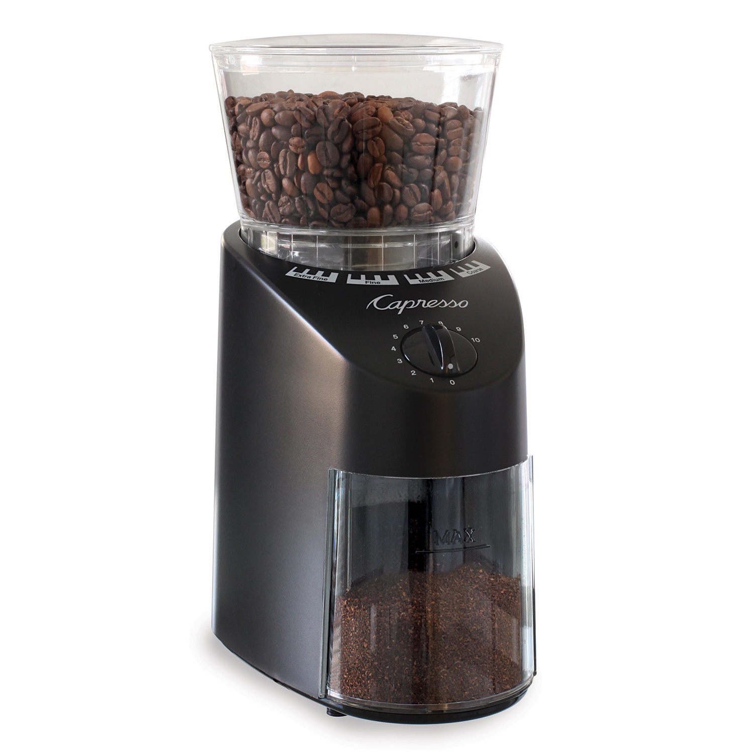 slide 1 of 1, Capresso Infinity Burr Grinder, Black, 1 ct