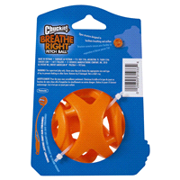 slide 3 of 9, Chuckit! Breathe Right Fetch Ball Dog Toy, Large, 1 ct