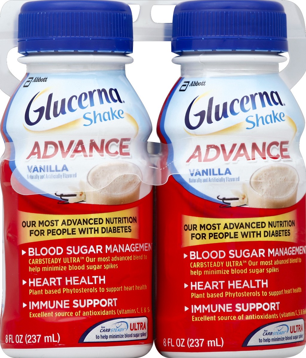 slide 4 of 4, Glucerna Advance Vanilla Shake, 4 ct; 8 fl oz