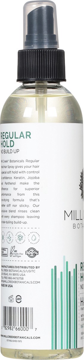 slide 3 of 10, Mill Creek Botanicals Regular Hold Hair Spray 8 fl oz, 8 fl oz