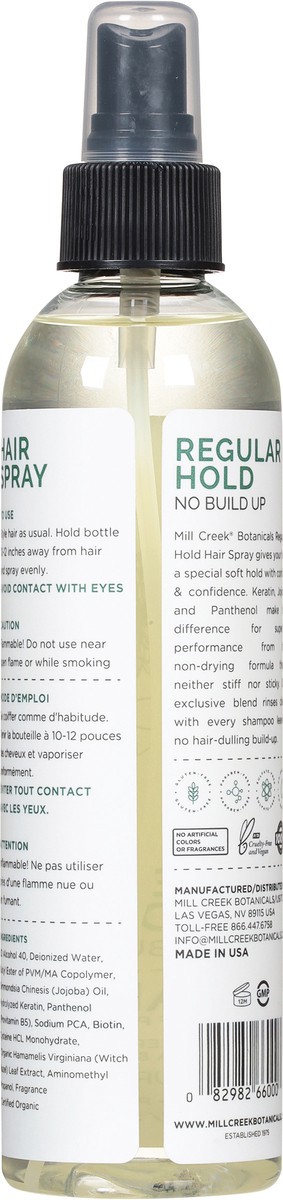slide 9 of 10, Mill Creek Botanicals Regular Hold Hair Spray 8 fl oz, 8 fl oz