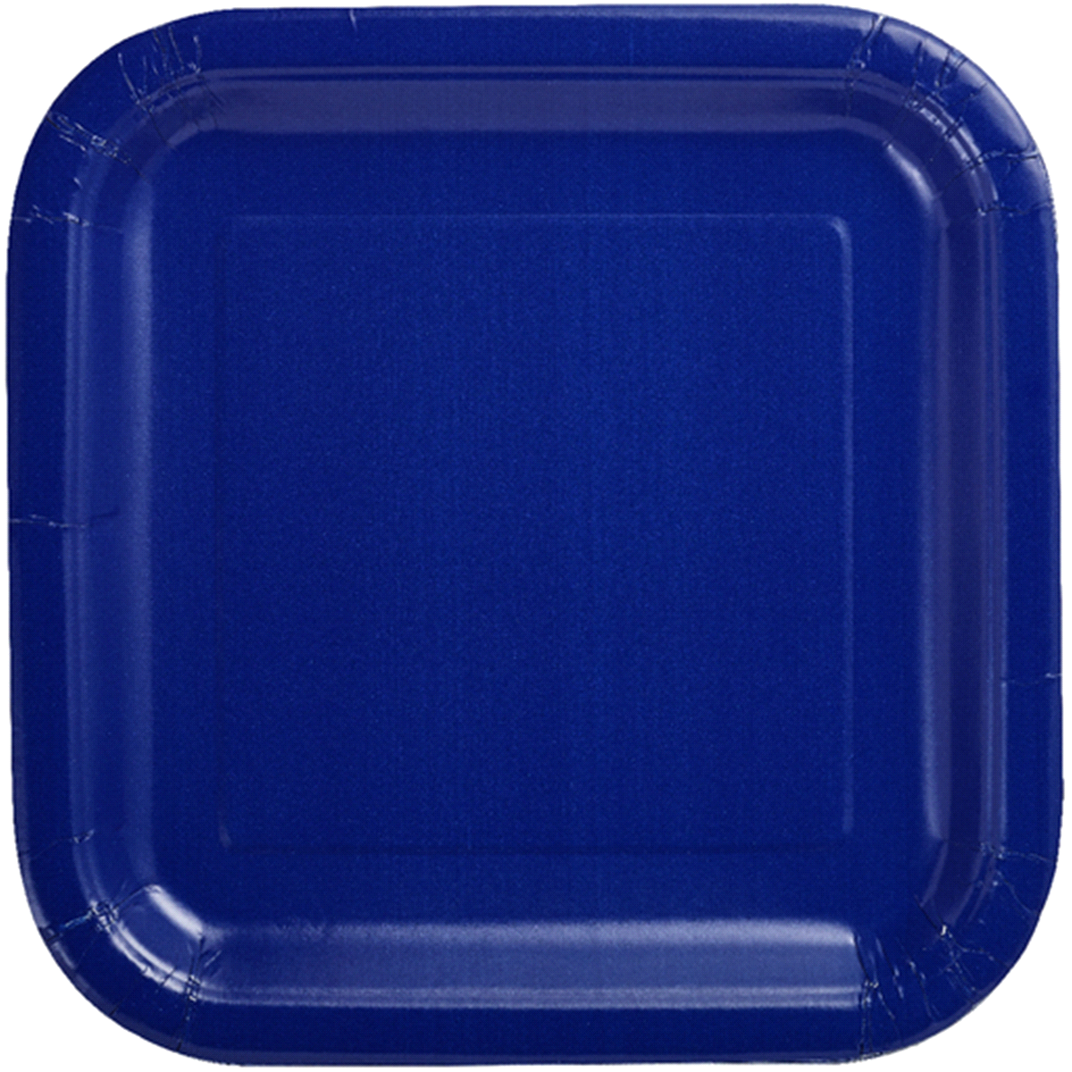 slide 1 of 1, Unique True Navy Blue Square Dinner Plates 9 Inch, 1 ct