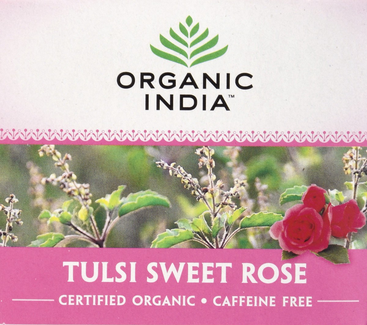 slide 2 of 12, Organic India Caffeine Free Infusion Bags Tulsi Sweet Rose Tea - 18 ct, 18 ct