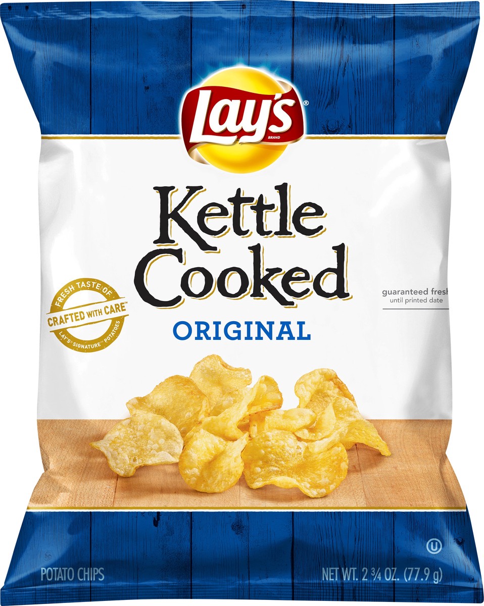 slide 3 of 6, Lay's Kettle Cooked Original Potato Chips 2.75 oz, 2.75 oz