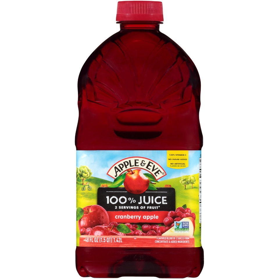 slide 1 of 8, Apple & Eve Cran-Apple Juice, 48 fl oz