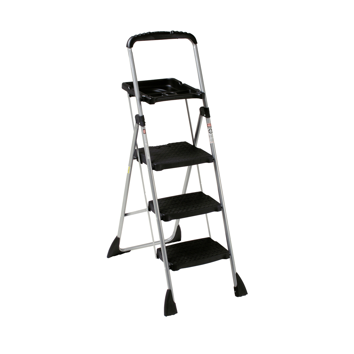 slide 1 of 2, Cosco 3-Step Max Steel Work Platform Step Stool, 21.33 in x 55.35 in x 31.1 in