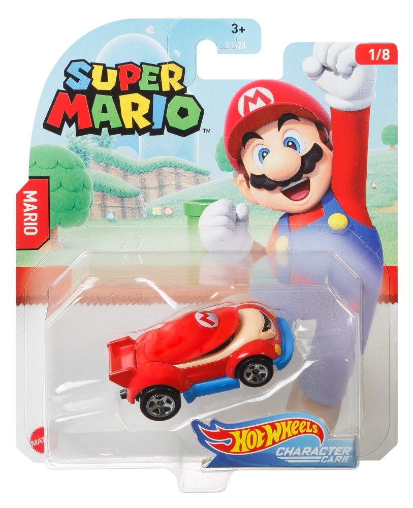 slide 1 of 1, Mattel Hot Wheels Super Mario Mario Character Car, 1 ct