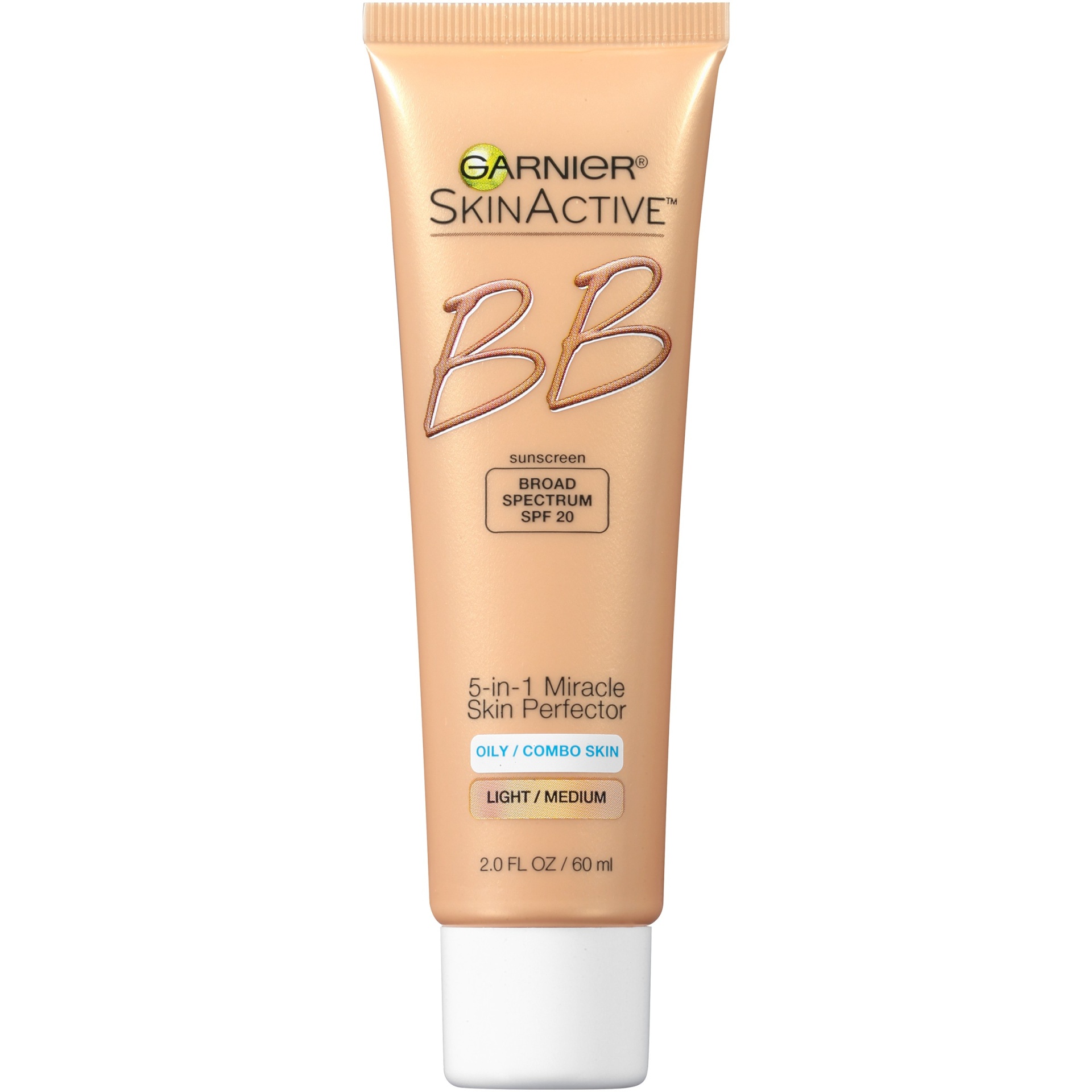 slide 1 of 7, Garnier SkinActive Miracle Skin Perfector BB Cream Oily/Combo Skin Light/Medium, 2 fl oz