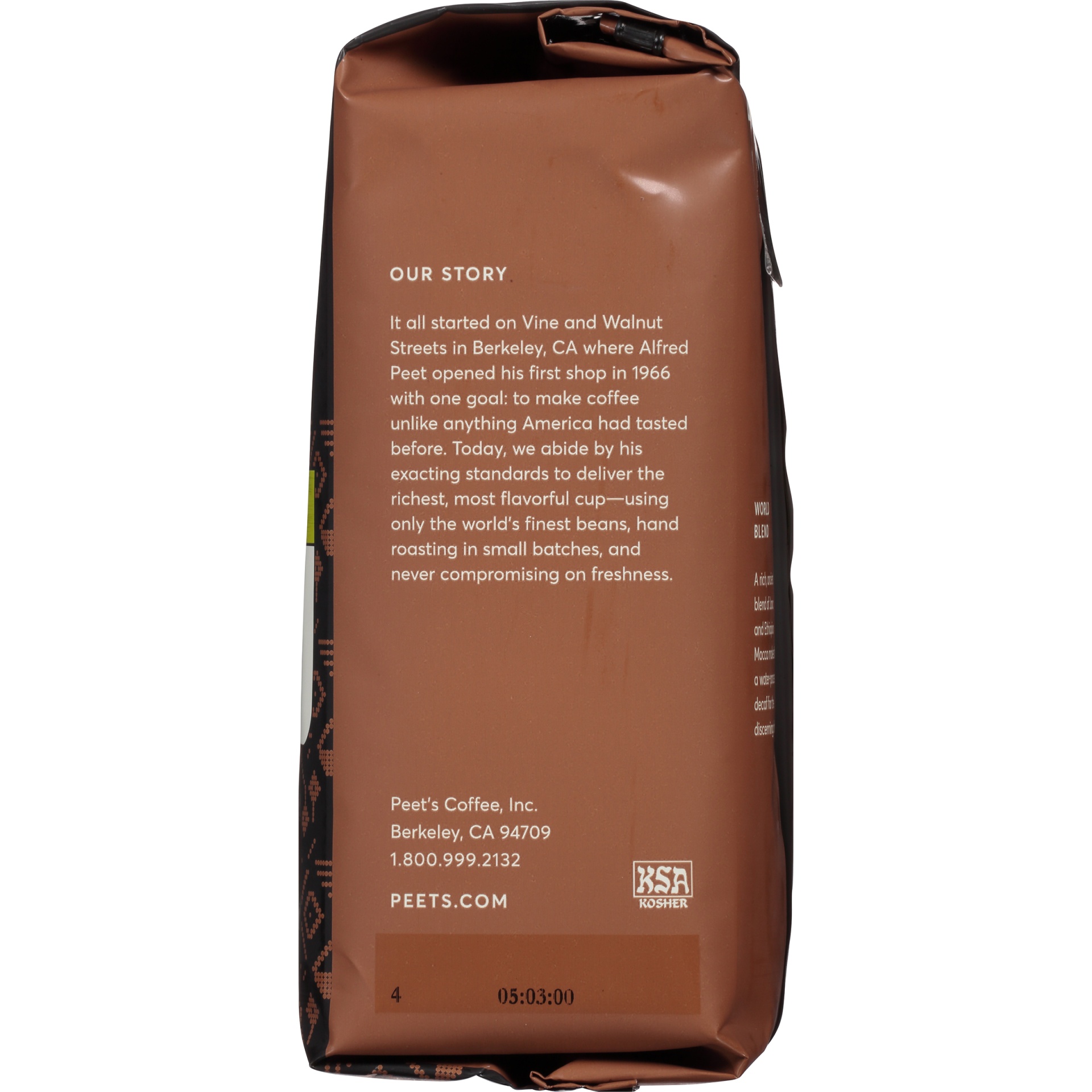 slide 5 of 6, Peet's Coffee Decaffeinated Mocha-Java Dark Roast Ground Coffee, 12 oz