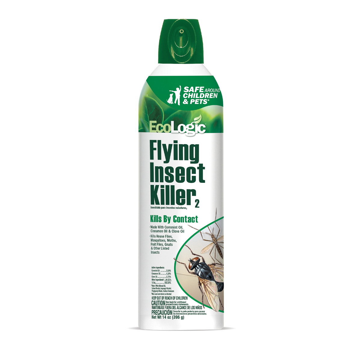 slide 1 of 1, EcoLogic Flying Insect Killer Aerosol, 14 oz