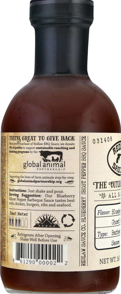 slide 6 of 12, Redlaw Sauce Blueberry Ghost Pepper Barbeque Sauce 16 oz, 