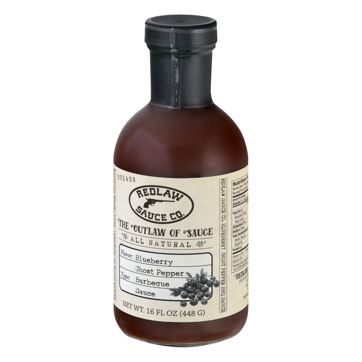 slide 3 of 12, Redlaw Sauce Blueberry Ghost Pepper Barbeque Sauce 16 oz, 