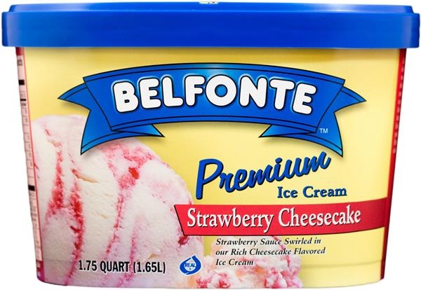 slide 1 of 1, Belfonte Premium Strawberry Cheesecake, 56 oz