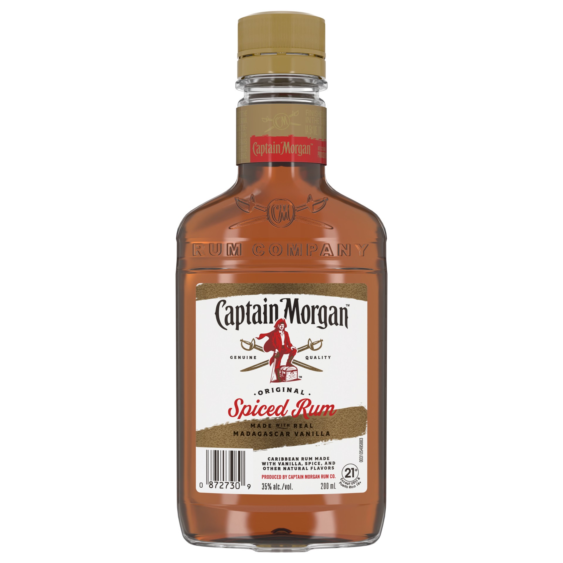 slide 1 of 5, Captain Morgan Original Spiced Rum, 200 mL, 200 ml