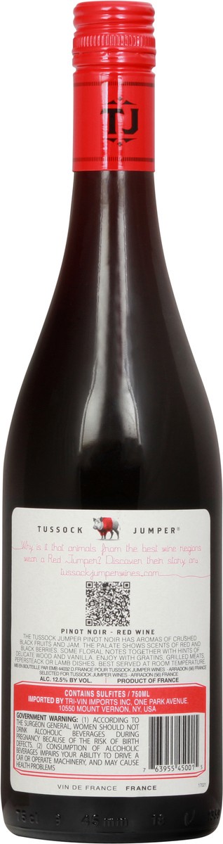 slide 3 of 6, Tussock Jumper Pinot Noir Wine, 750 ml
