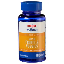 MEIJER WELLNESS Mw Super Fruits & Veggies 60 Veg Caps