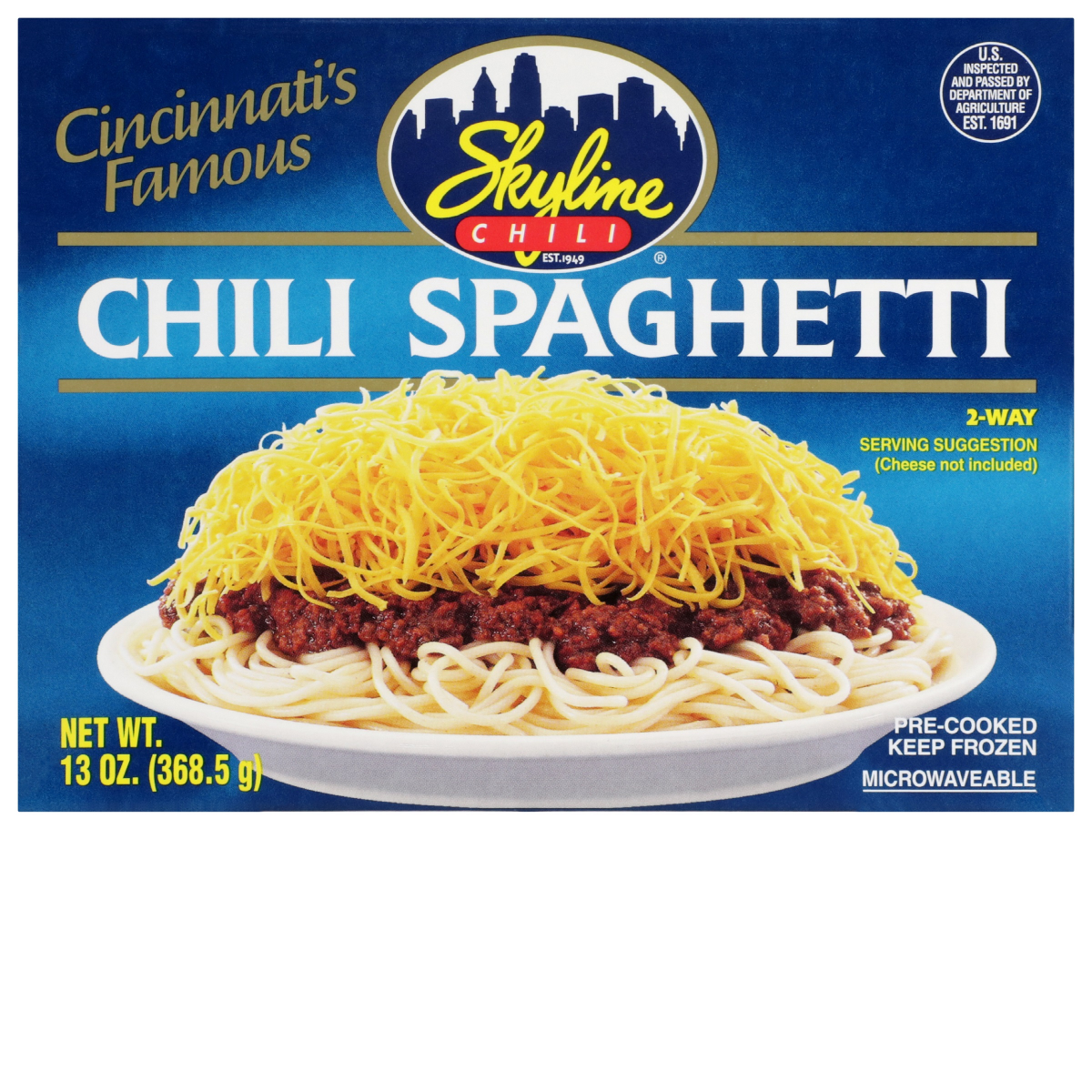 slide 1 of 3, Skyline Chili Spaghetti 13 oz, 13 oz