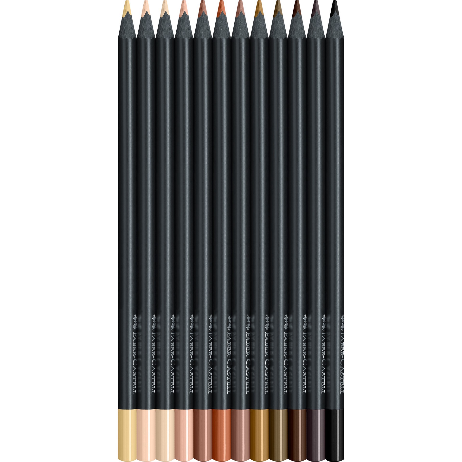 slide 4 of 4, Faber-Castell Black Edition Skin Tones Colored Pencils, 1 ct