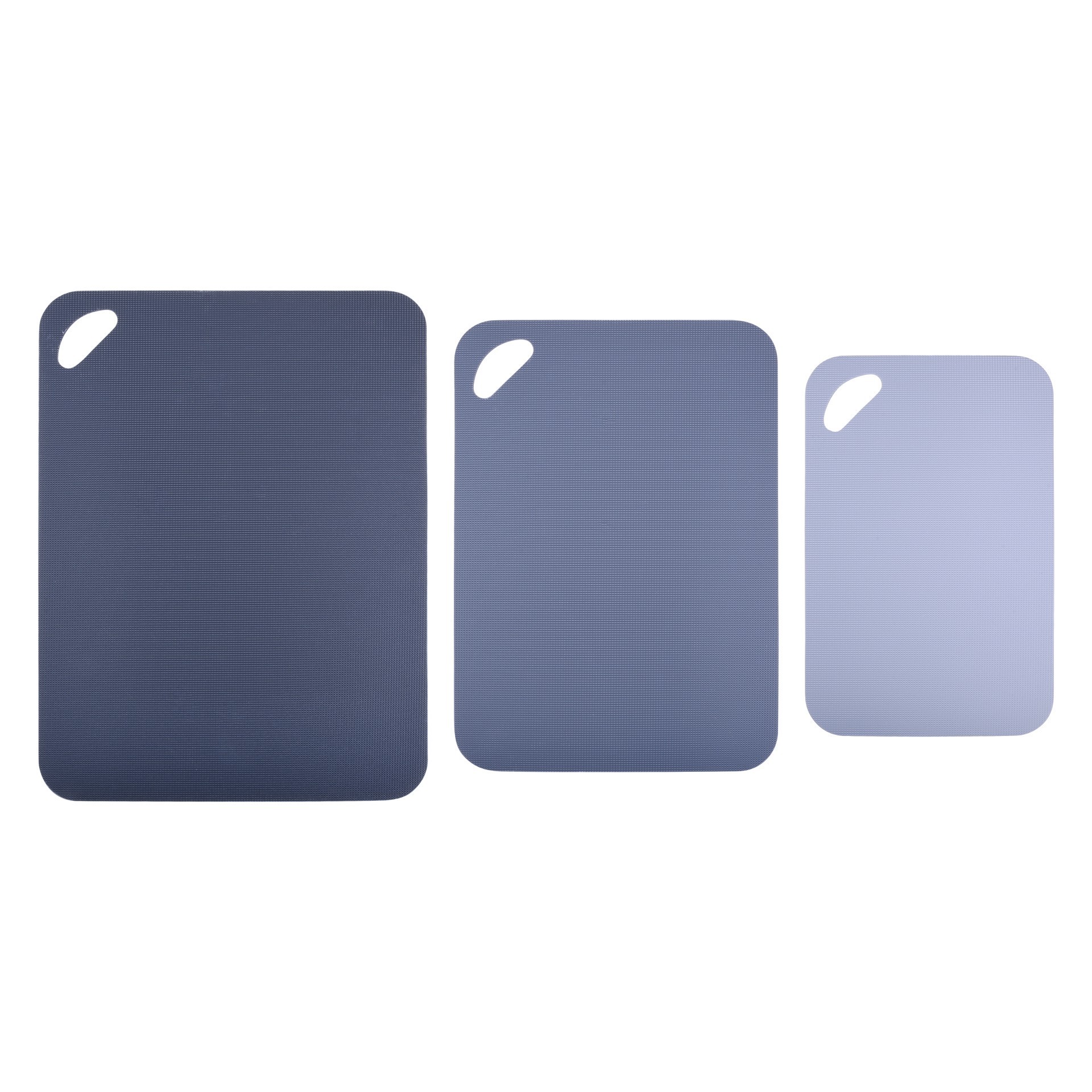 slide 4 of 4, Mixed Blue 3 Piece Polypropylene Cutting Mat Set By Makery, 3 ct