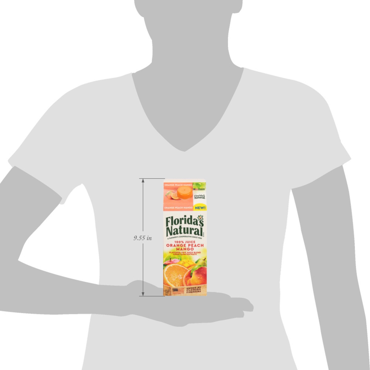 slide 8 of 14, Florida Natural Orange Peach Mango, 52 fl