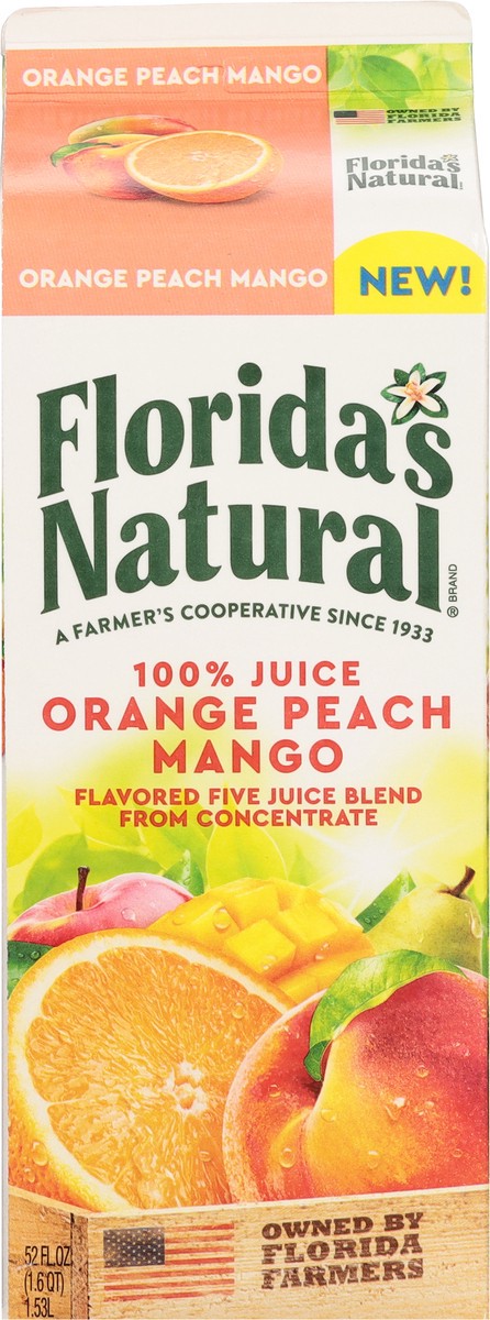 slide 12 of 14, Florida Natural Orange Peach Mango, 52 fl