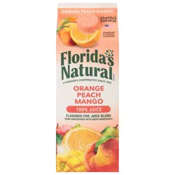 Florida's Natural Orange Peach Mango 100% Juice 52 fl oz