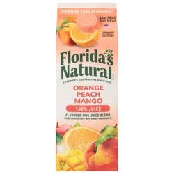 Florida's Natural Orange Peach Mango 100% Juice 52 fl oz