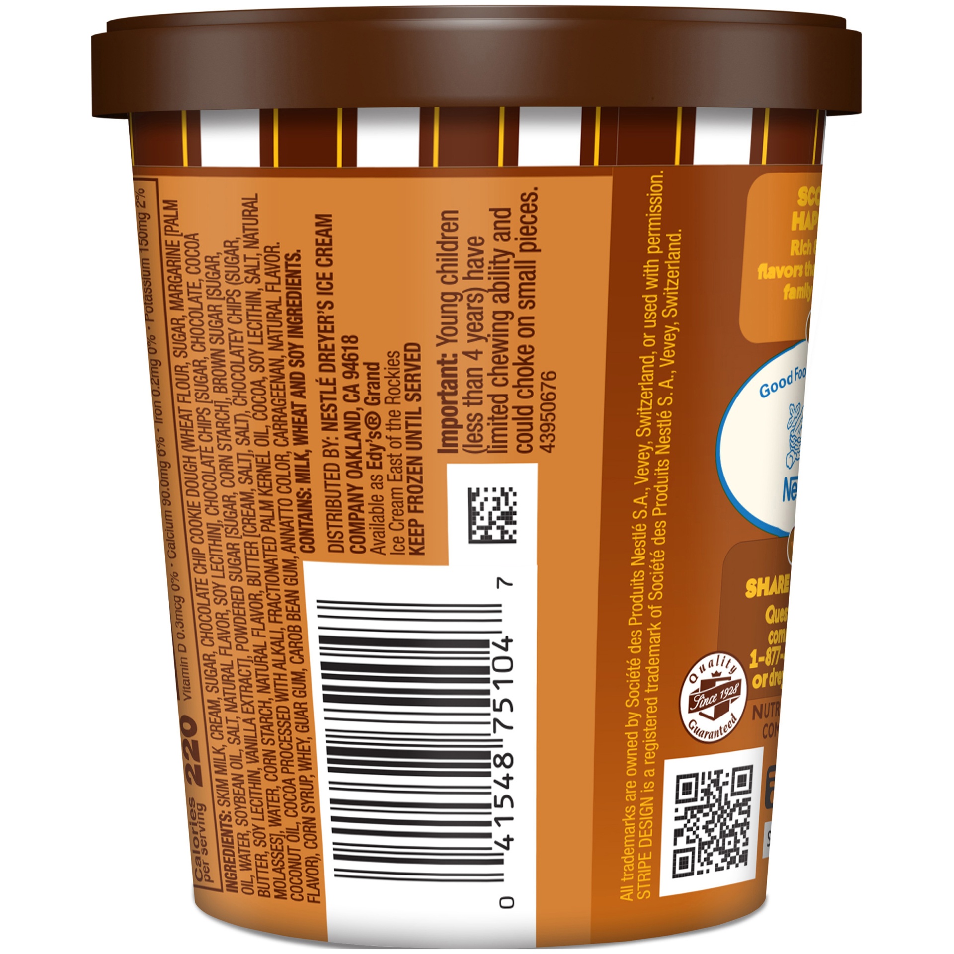 slide 3 of 7, Dreyer's Grand Cookie Dough Ice Cream, 5.8 fl oz